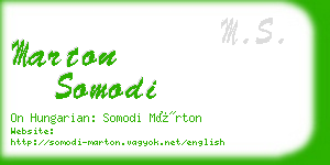 marton somodi business card